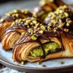 Pistachio Chocolate Croissants