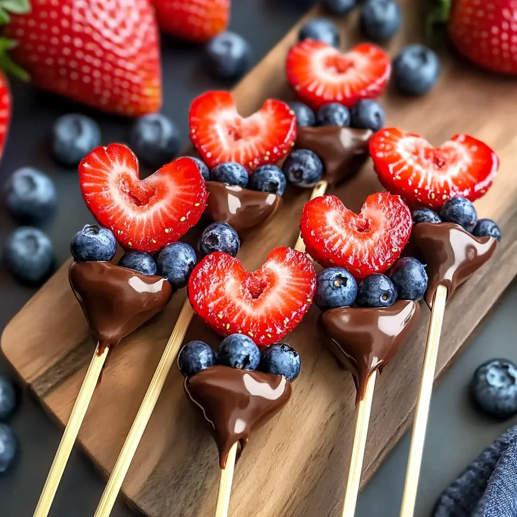 Quick Valentine and Day Fruit Skewers