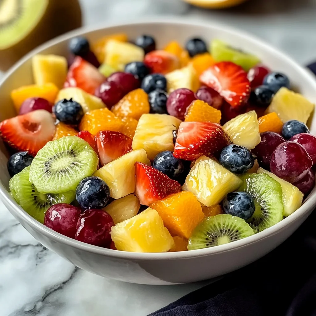 Refreshing Fruit Salad with Honey Lime Dressing