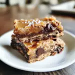 Salted Caramel Chocolate Chip Cookie Bars