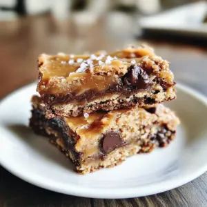 Salted Caramel Chocolate Chip Cookie Bars