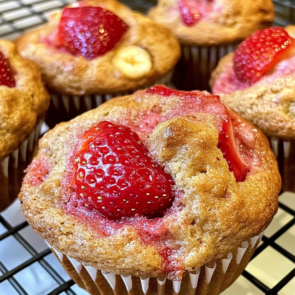 Strawberry Banana Muffins