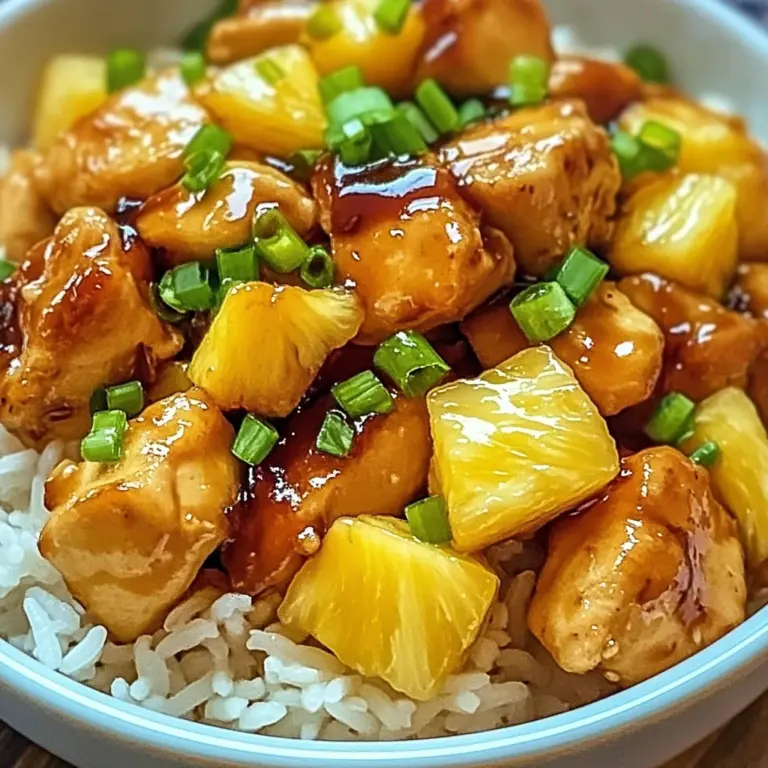 Sweet and Savory Pineapple Chicken and Rice