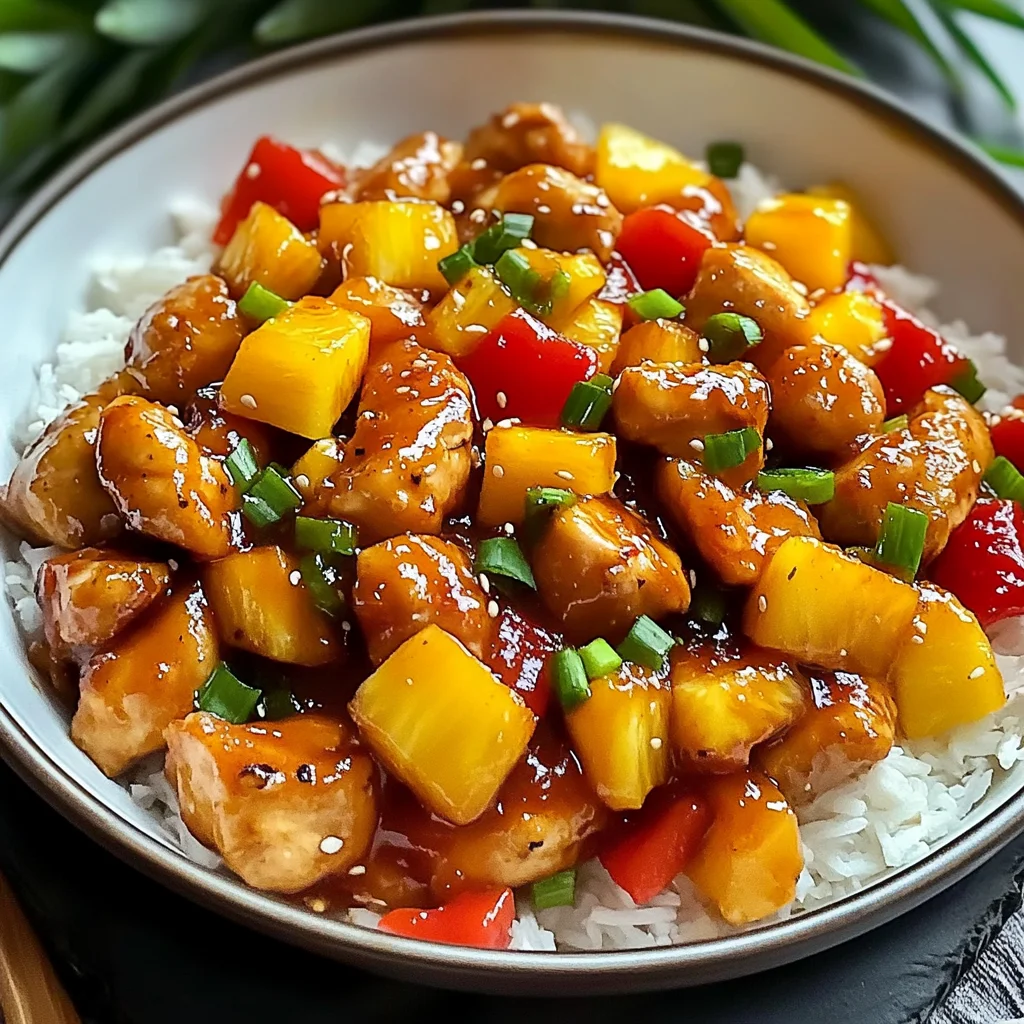 Sweet and Sour Chicken with Pineapple