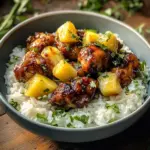 30 Minute Pineapple Chicken with Coconut Rice