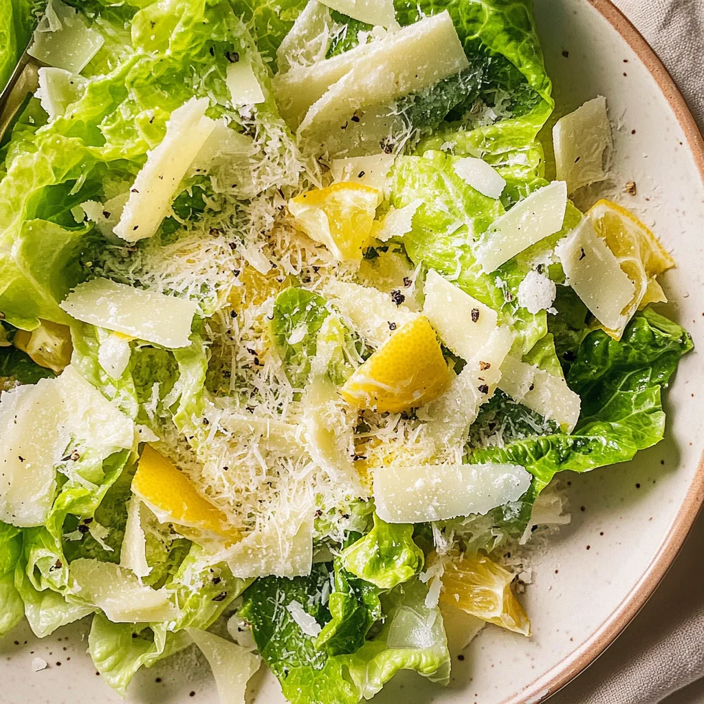 5-Minute Lemon Parmesan Salad Recipe