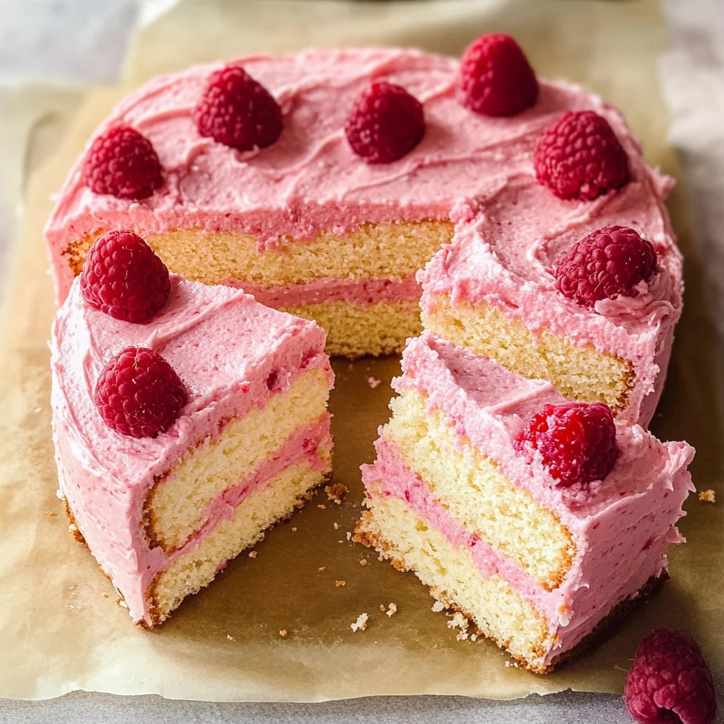 Almond Raspberry Cake