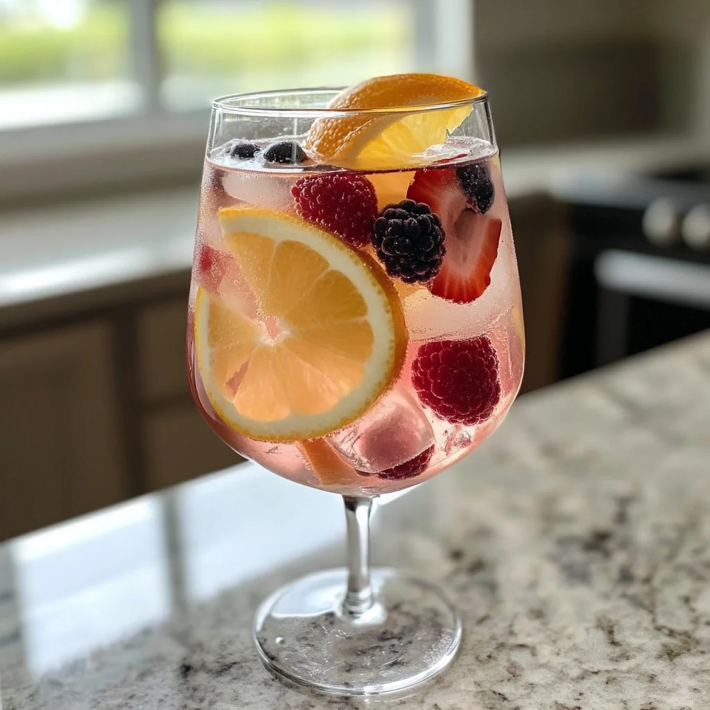 Berry Rosé Sangria Cocktail Recipe