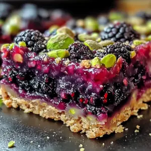 Blackberry Pistachio Dream Bars: Irresistible Homemade Bliss