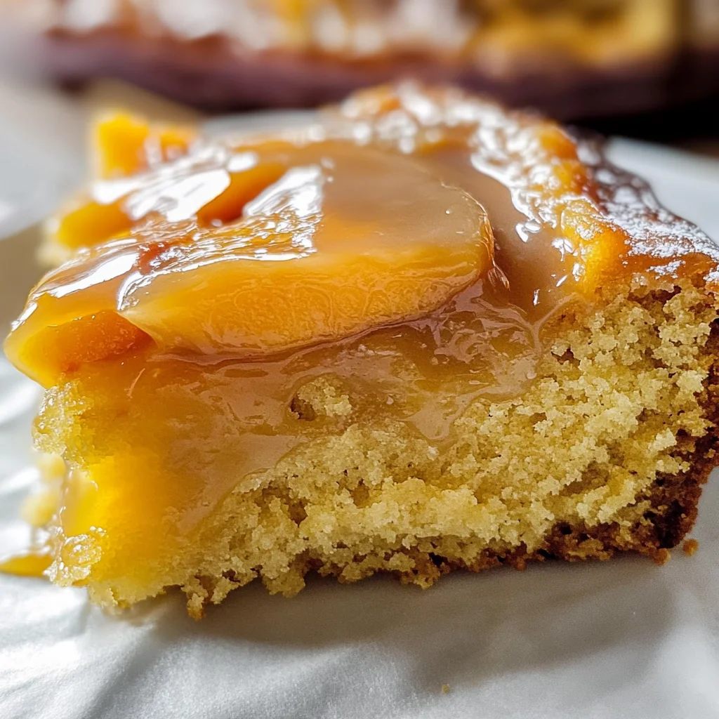 Brown Sugar Peach Cake