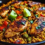 Caribbean Chicken and Spiced Rice
