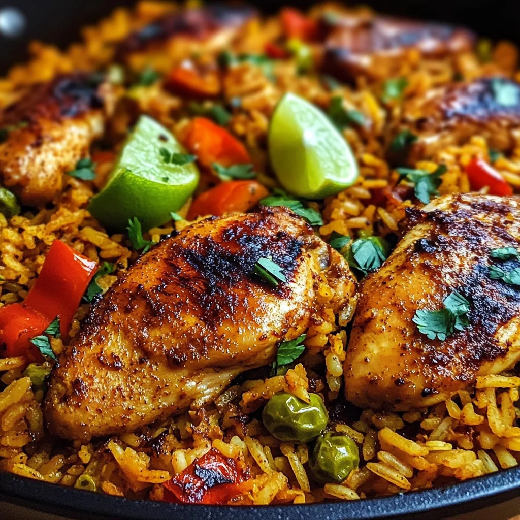 Caribbean Chicken and Spiced Rice