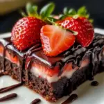 Chocolate Covered Strawberry Brownies