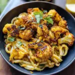 Crispy Black Pepper Turmeric Cauliflower and Garlic Noodles