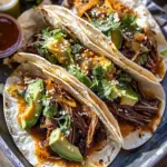 Crockpot Korean Gochujang Pot Roast Tacos