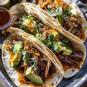 Crockpot Korean Gochujang Pot Roast Tacos