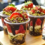 Dubai Chocolate Strawberry Cups