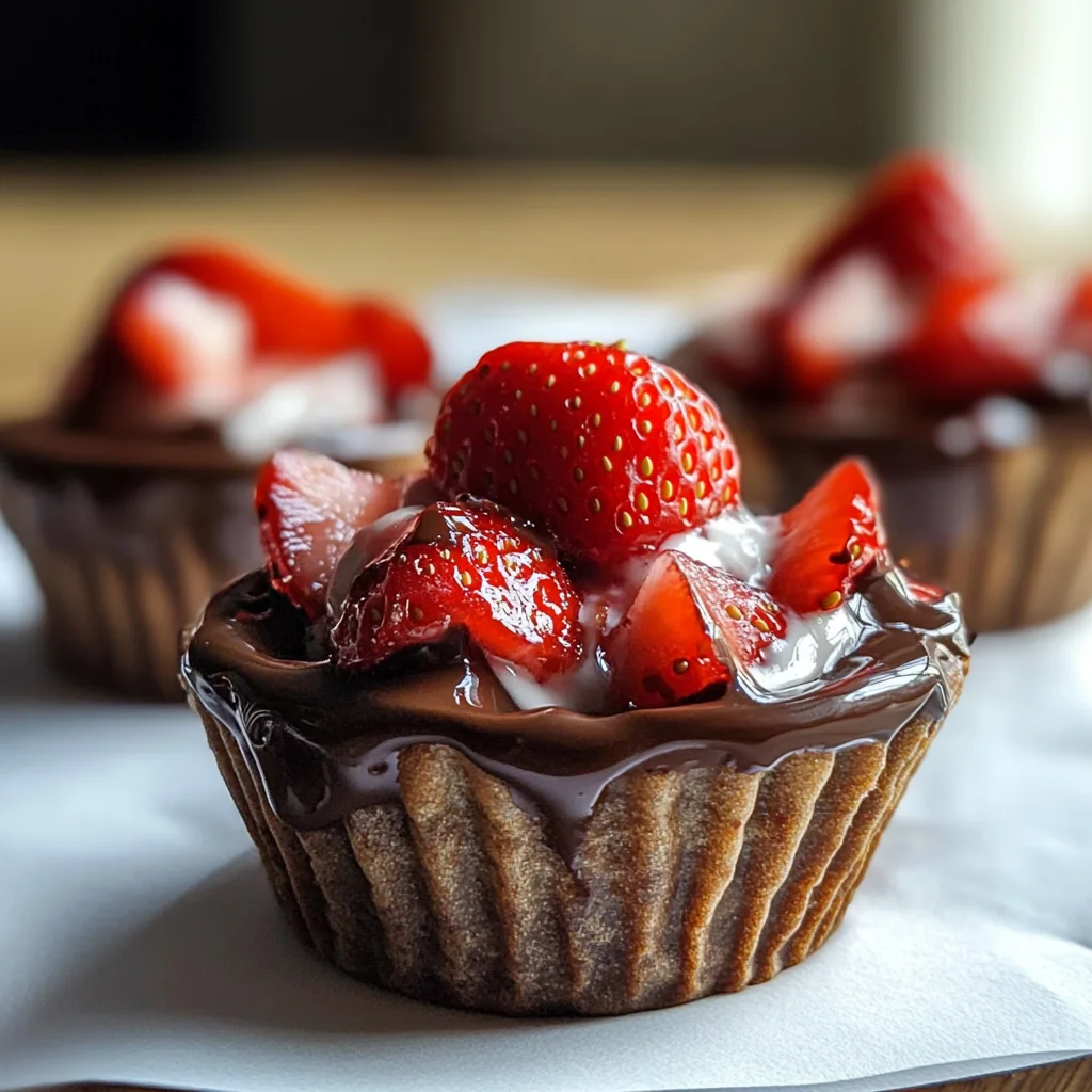 Dubai Chocolate Strawberry Mini Cups