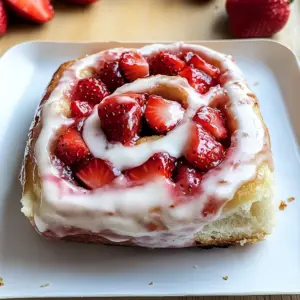 Fluffy Strawberry Rolls