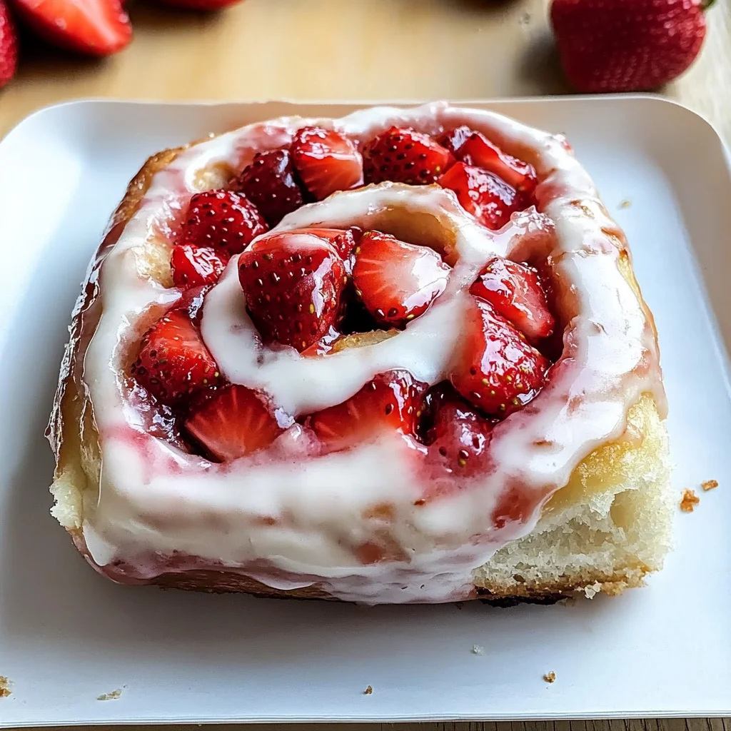 Fluffy Strawberry Rolls