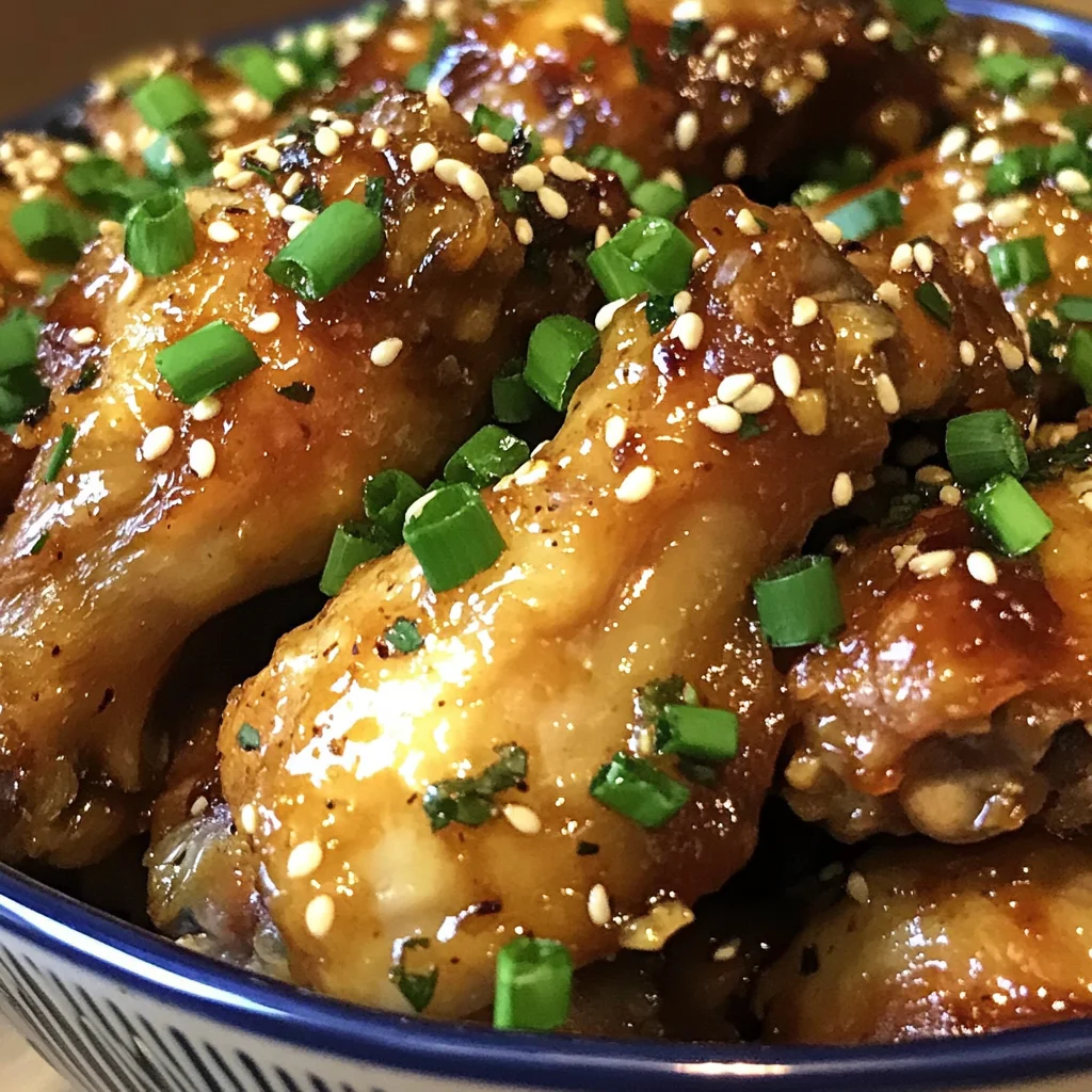 Irresistibly Easy Slow Cooker Garlic Ginger Chicken Wings Recipe