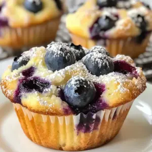 Juicy Blueberry Cream Cheese Muffins
