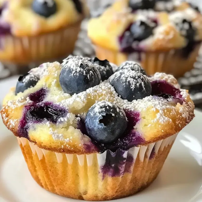 Juicy Blueberry Cream Cheese Muffins
