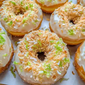 Key Lime Coconut Donuts