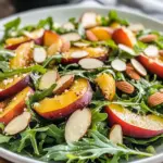 Nectarine Salad with Arugula and Cheddar