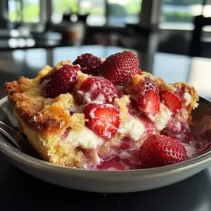 Perfect Strawberry Cream Cheese Cobbler Recipe