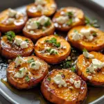 Roasted Sweet Potato Rounds with Honey & Feta