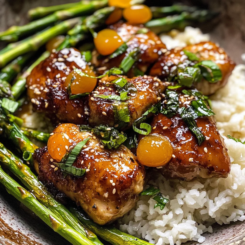 Sheet Pan 30 Minute Sticky Apricot Chicken