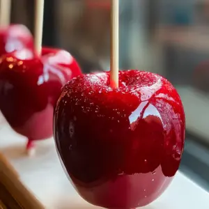 Shiny Red Candy Apples