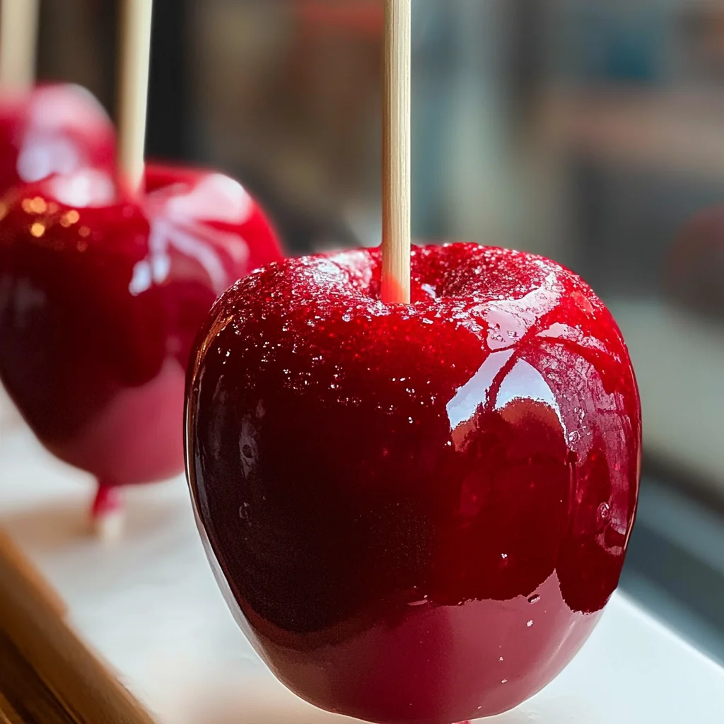 Shiny Red Candy Apples