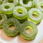 Sour Apple Ring Gummies (food dye free)