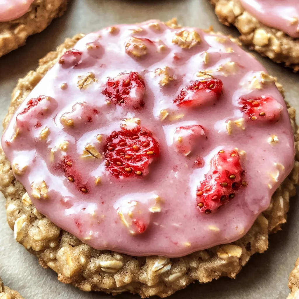 Strawberry Iced Oatmeal Cookies: Your New Summer Obsession