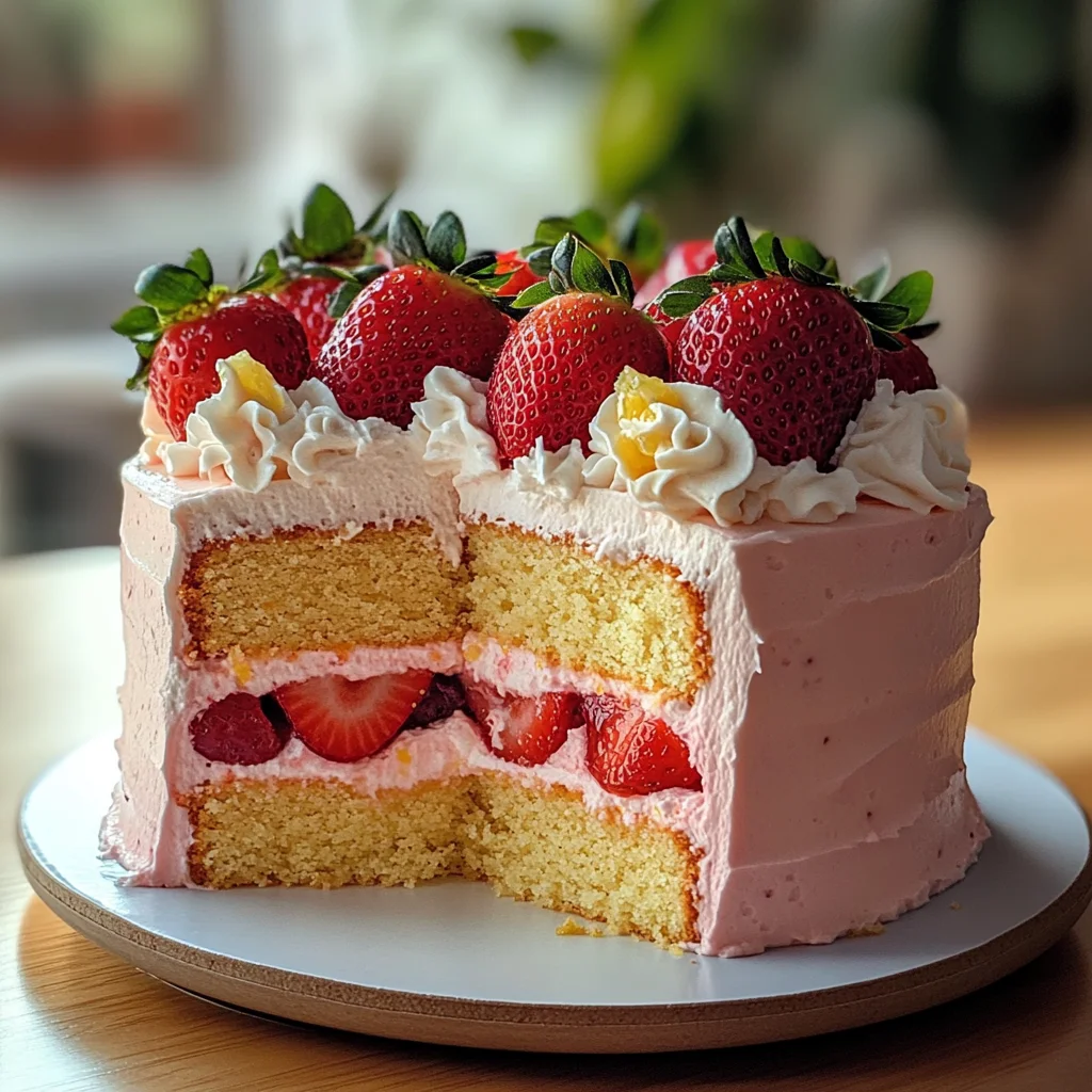 Strawberry Lemonade Cake