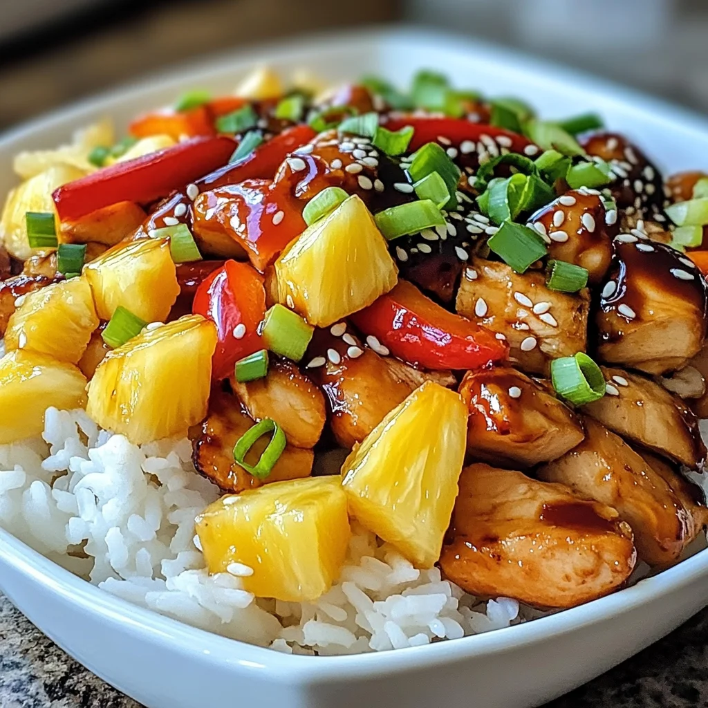 Teriyaki Pineapple Chicken Bowls: A Flavorful Delight!