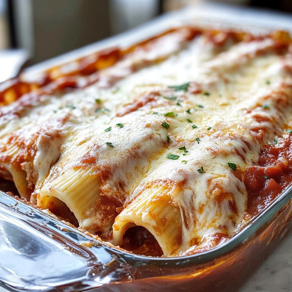 Three Cheese Manicotti