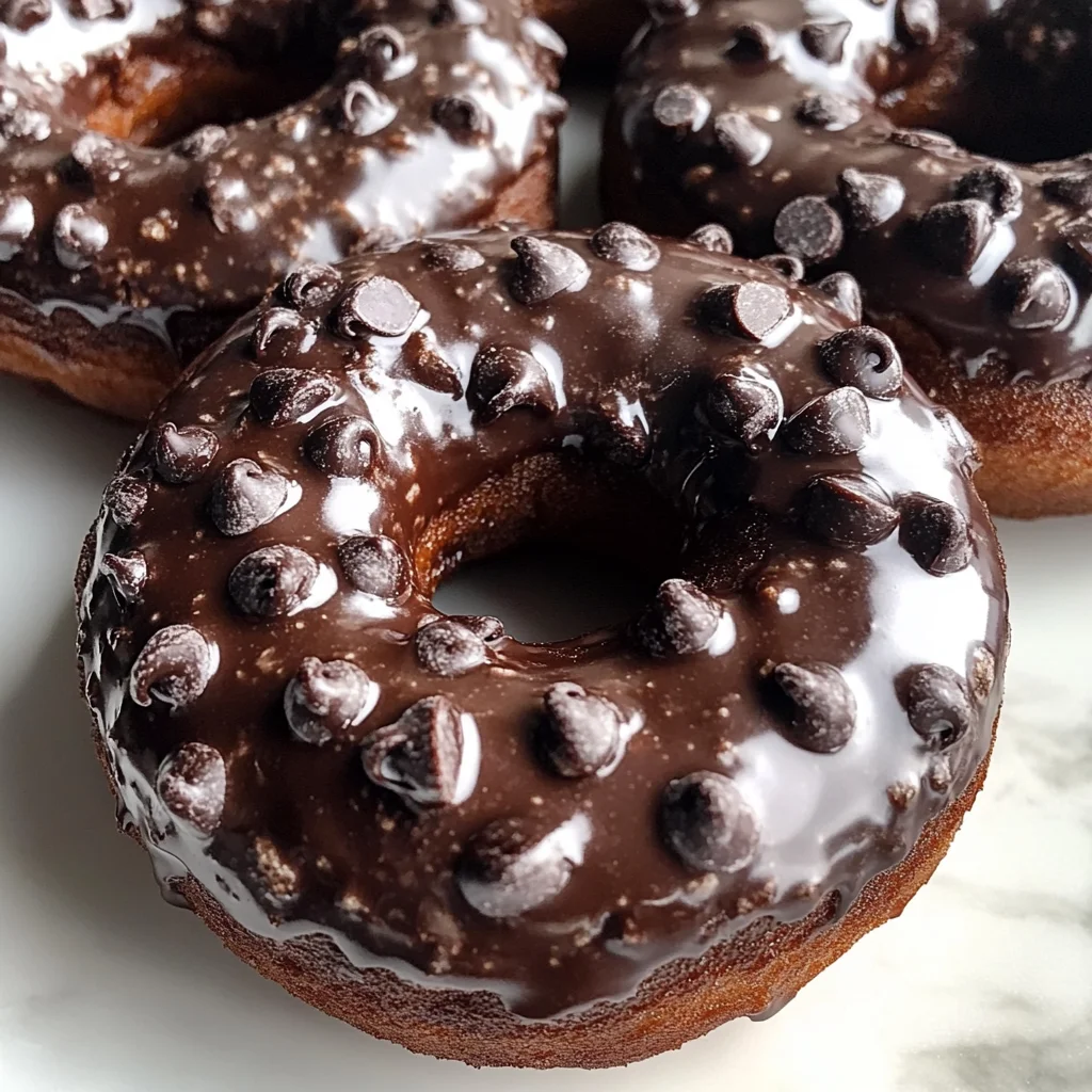 Baked Chocolate Glazed Donuts