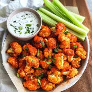 Buffalo Cauliflower Bites