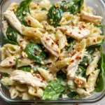Cold Chicken Spinach Pasta Salad