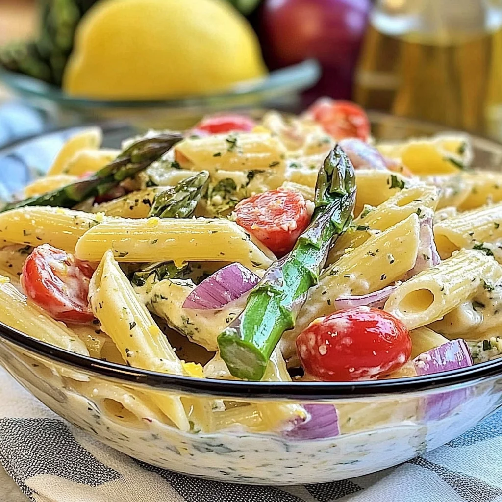 Creamy Asparagus Pasta Salad