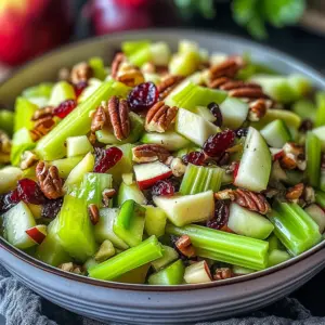 Delicious Harvest Celery Salad with Sweet Maple-Pecan Twist