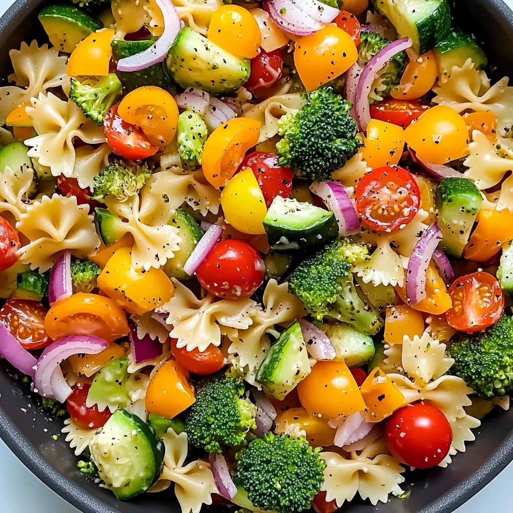 Delicious Healthy Veggie Pasta Salad