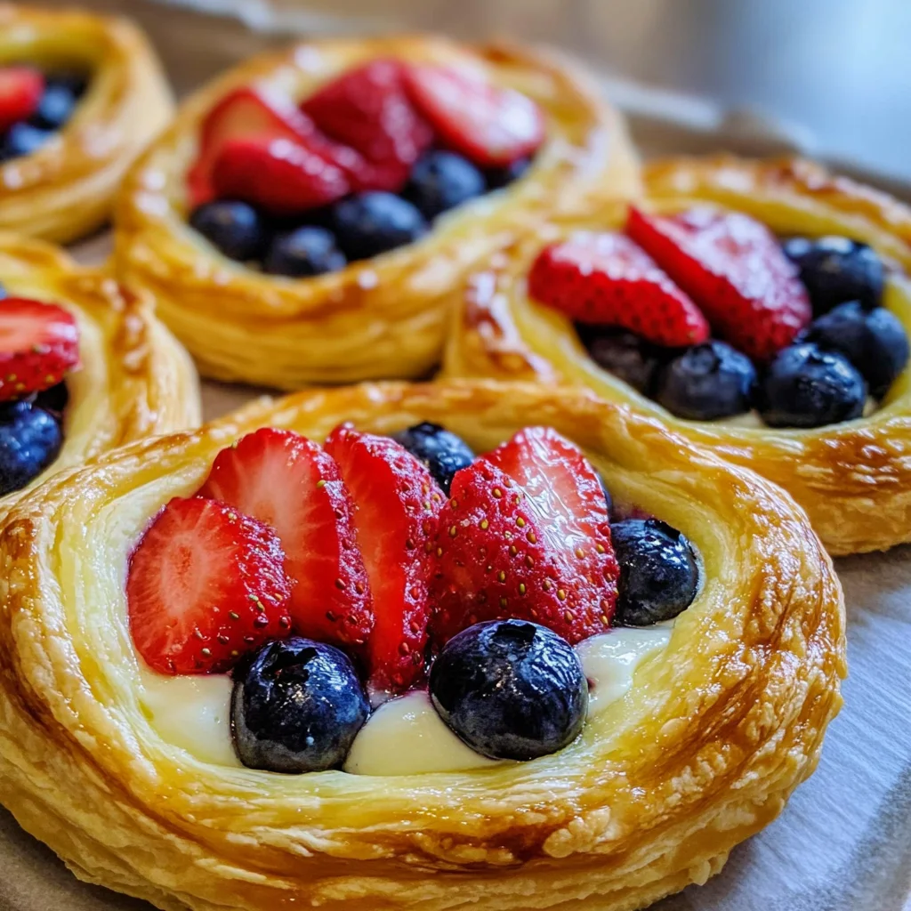 Fruit and Cream Cheese Danish Pastry