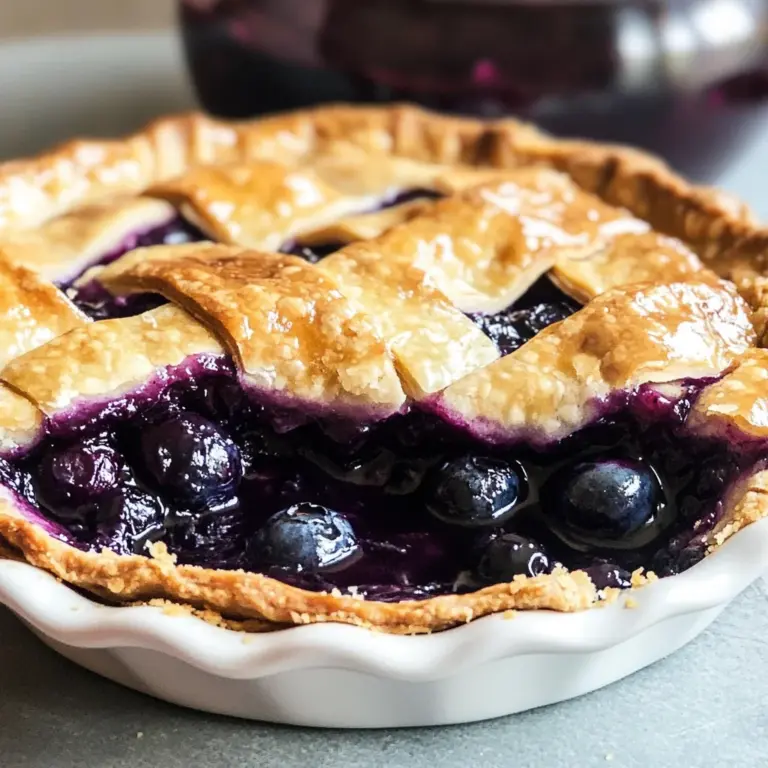 Homemade Blueberry Pie Recipe