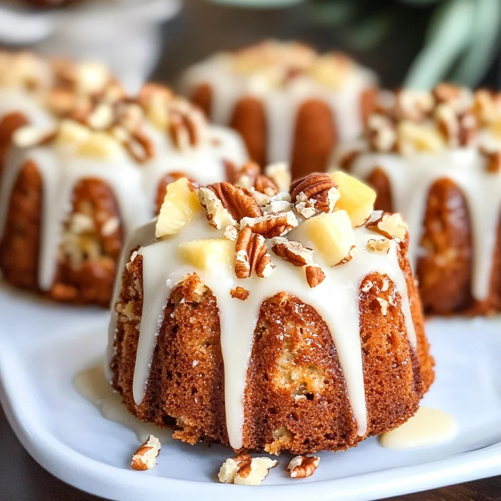Hummingbird Mini Bundt Cakes