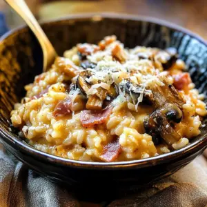 Instant Pot Turkey Turkey Bacon Mushroom Risotto