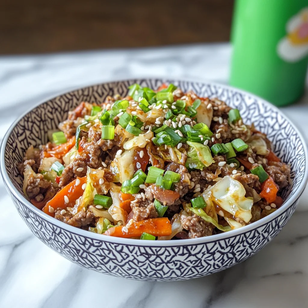 Keto Egg Roll in a Bowl